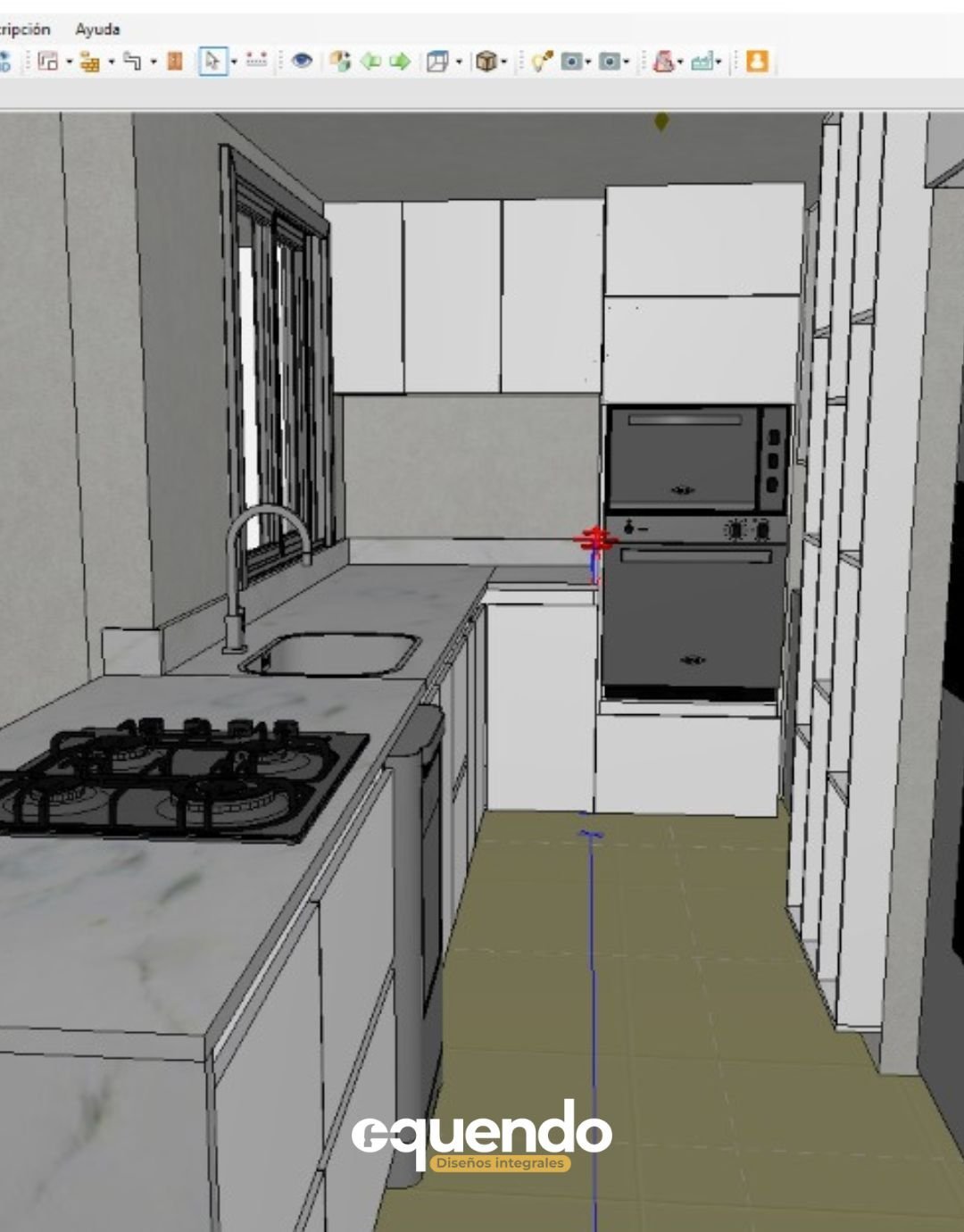 Gabinetes superiores con iluminación LED